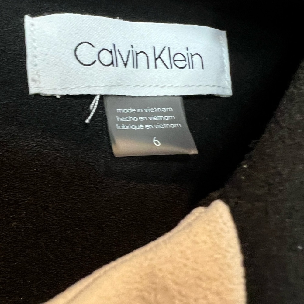 051. Calvin Klein Colorblocked Fit & Flare Dress Size 6 - Picture 10 of 11